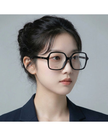 셀린느 안경테 CL50126I 001 블랙 사각 얇은 뿔테 빅사이즈 명품 남자 여자