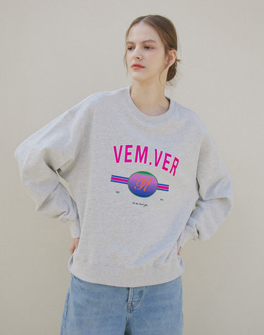VEMVER EMBLEM SWEATSHIRT_GREY