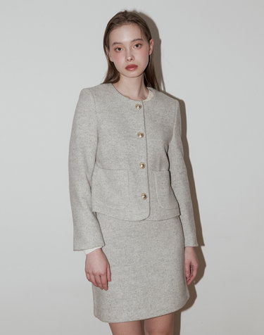 MARIE WOOL JACKET_GREY