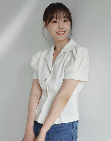 TWEED HALF SLEEVES PINTUCK JACKET_2COLOR