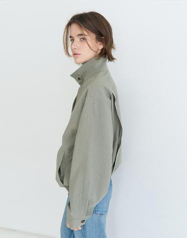 COTTON BLOUSON_KHAKI