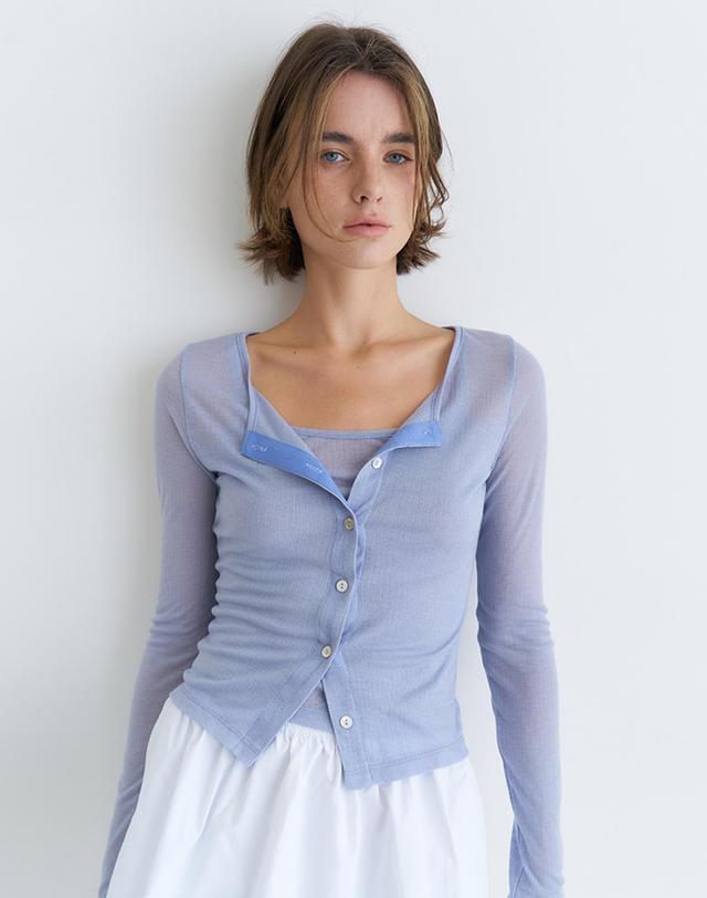 벰버 BASIC TENCEL CARDIGAN SET-UP_3COLOR 착용컷