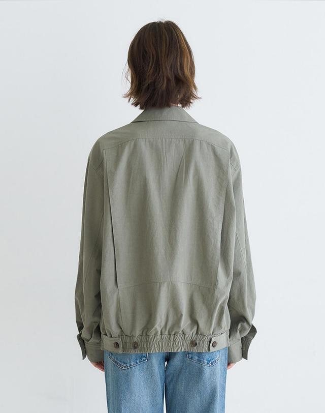 벰버 COTTON BLOUSON_KHAKI 카키 착용컷