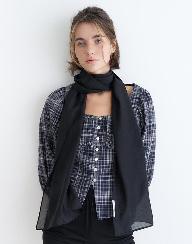 벰버 DAILY MILD SCARF_3COLOR 착용컷