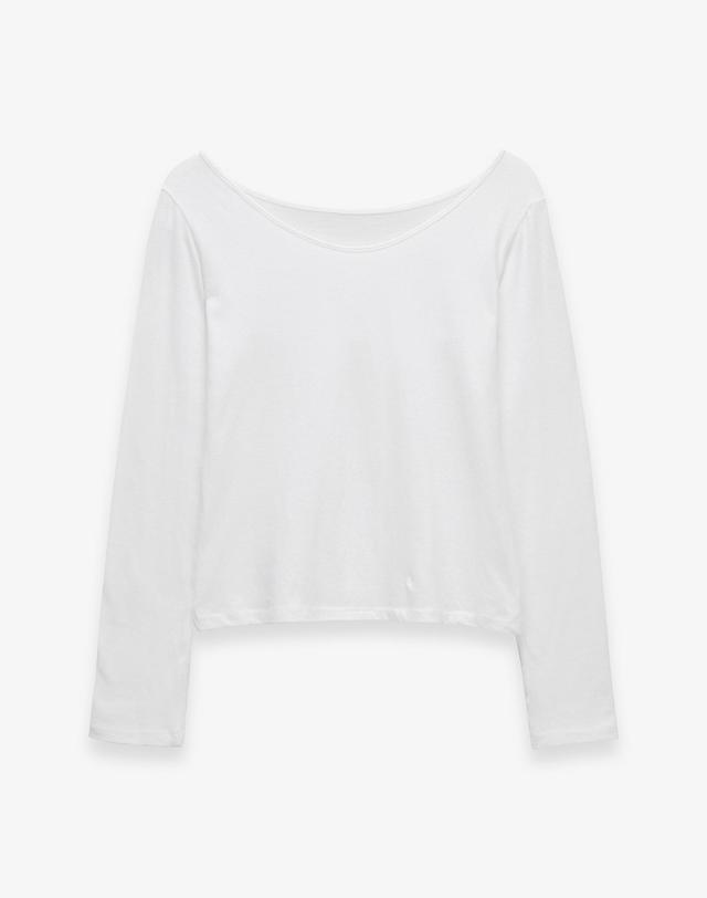 벰버 V NECK SOFT LONG SLEEVE T-SHIRT_2COLOR 착용컷