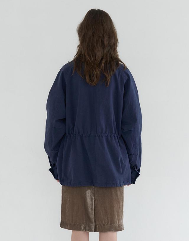 벰버 OVERFIT COTTON FIELD JACKET_NAVY 네이비 착용컷
