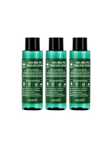 [맥클린] 아하바하파하 필링토너 150ml x3