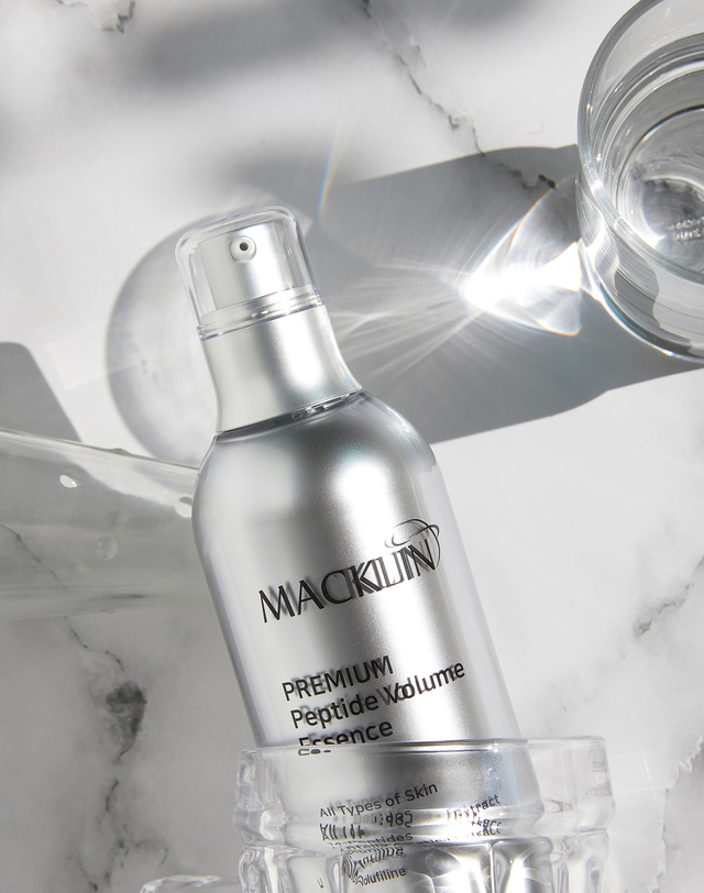 맥클린코스메틱 [맥클린] 프리미엄 펩타이드 볼륨 에센스 100ml+펩타이드 볼륨 선크림 50ml SPF 50+ PA++++ 착용컷
