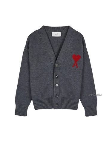 [아미] FW25 공용 아미 드 꾀흐 가디건 UKC367 018 084