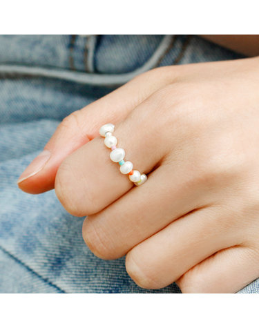 925 Silver Lieto Freshwater Pearl Ring/ 리에또