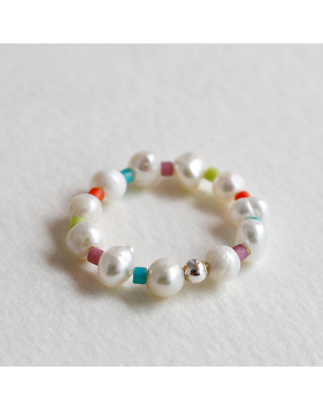 47베이지 925 Silver Lieto Freshwater Pearl Ring/ 리에또 착용컷