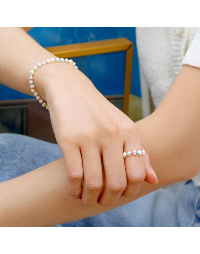 47베이지 925 Silver Lieto Freshwater Pearl Ring/ 리에또 착용컷