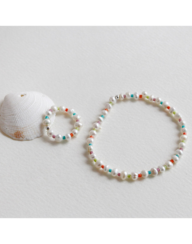 47베이지 925 Silver Lieto Freshwater Pearl Ring/ 리에또 착용컷