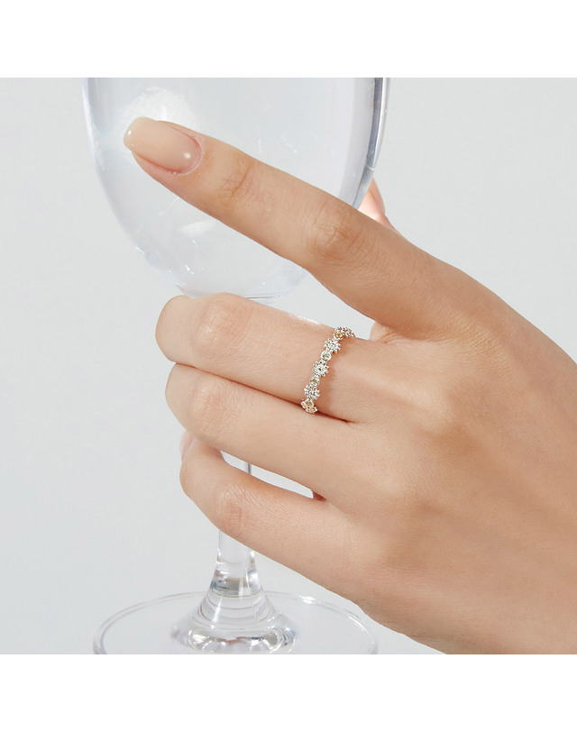 47베이지 925 Silver Edelin Stack Ring/ 아델린 착용컷