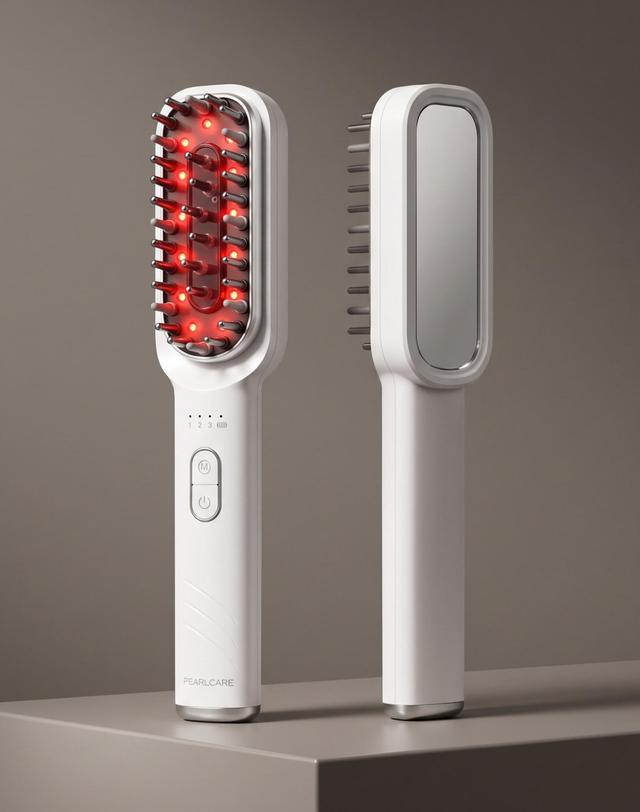 펄케어 펄케어 헤어갈바닉 두피 마사지기 탈모 모발 관리 브러쉬 착용컷