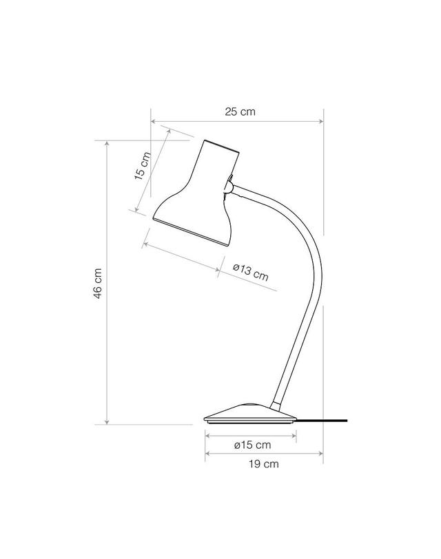앵글포이즈 [라잇나우/공식수입][빠른발송] Type 75 Mini Table Lamp Mole Grey 착용컷
