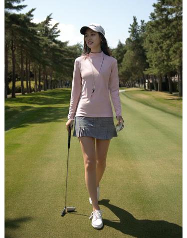 여성 봄 가을 솔리드 스판 스포츠 이너웨어 TEE200