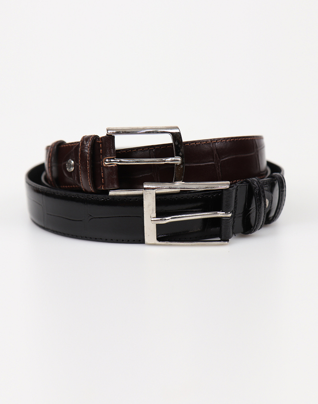 이카룩 ITALY CALF SKIN 가죽 벨트 ABE103 착용컷