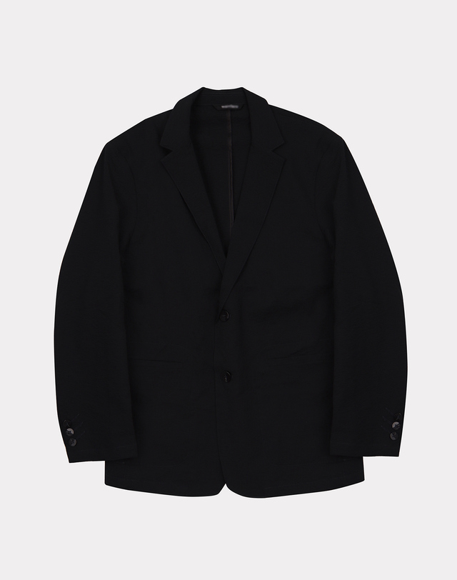 이카룩 남성 스판 링클 워싱 솔리드 데일리 자켓 AJK109 착용컷
