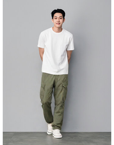 IKALOOK 데일리 워크 치노 카고 팬츠 CPT116