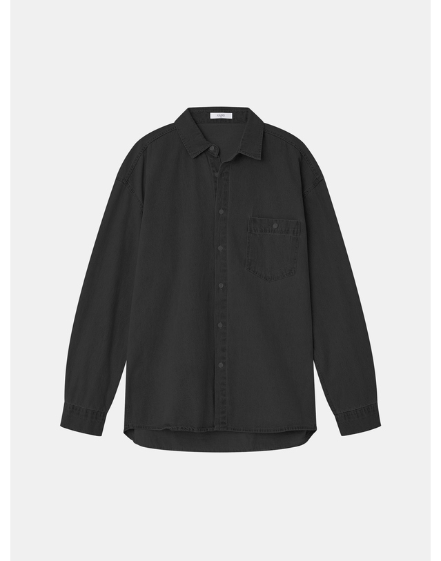 이카룩 IKALOOK 데일리 레이어드 데님 셔츠 CSH101 착용컷