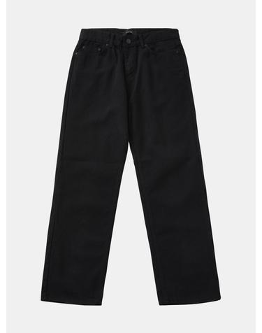 IKALOOK  봄가을 세미와이드 블랙 데님 DJN129