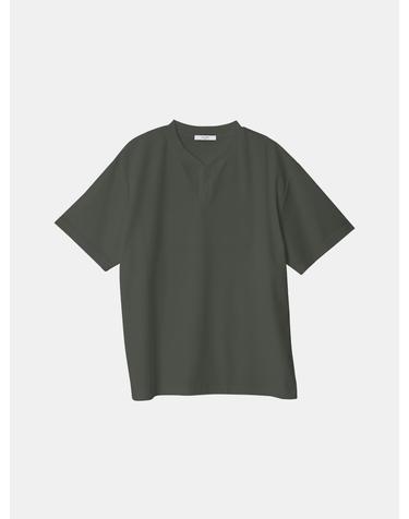 IKALOOK 데일리 트임 브이넥 반팔티 DD1MMST151