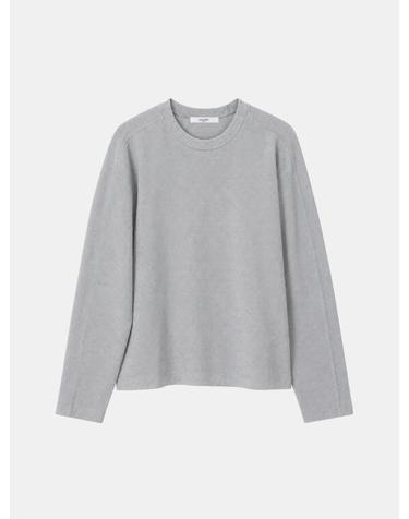 IKALOOK 데일리핏 와플 세미크롭 긴팔 티셔츠 DD1FMLT126