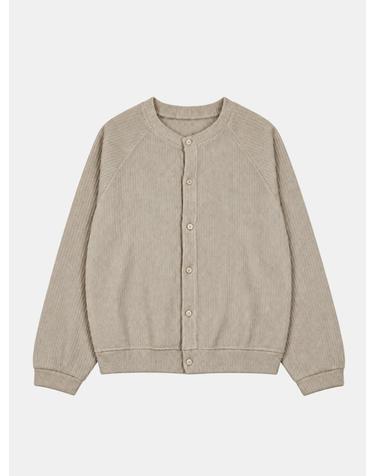 IKALOOK 데일리 골지 래글런 니트 가디건 DD1FMKA135