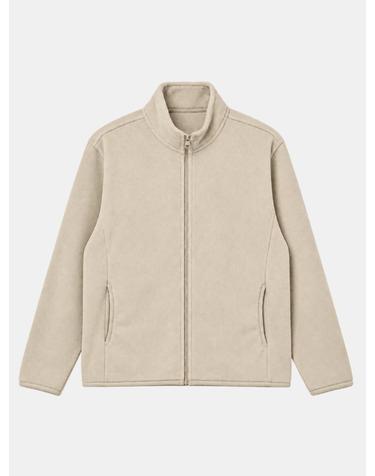 IKALOOK 남녀공용 데일리 심플 플리스 집업 DD1WMJP169
