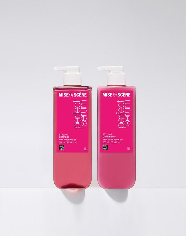 미쟝센 [NEW] 퍼펙트 세럼 샴푸/컨디셔너 680ml 2입 착용컷