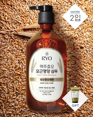 [탈모증상케어][샴푸100ml증정] 맥주효모 모근영양 샴푸 980ml 2입