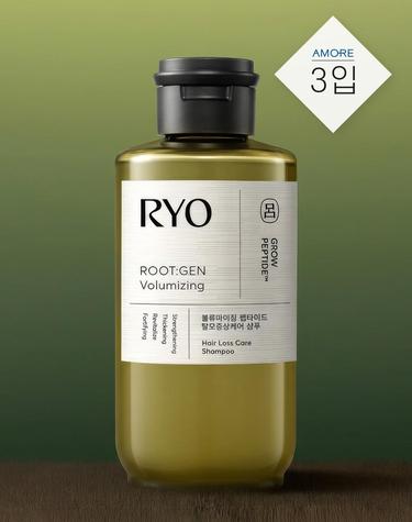 려 루트젠 탈모전문케어 샴푸 여성용 242ml 3입