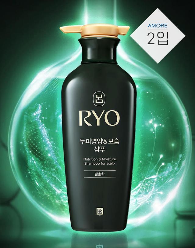 려 클래식 모발영양/두피영양 샴푸 400ml 2입 착용컷