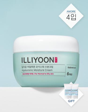 [로션50ML2개증정] 히알루론 모이스춰 수분크림 100ML 4입