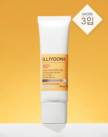 일리윤 무기자차 장벽 선크림 50ml 3입