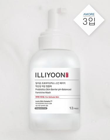 일리윤 프로바이오틱스 스킨배리어 약산성 여성청결제 300ml 3입
