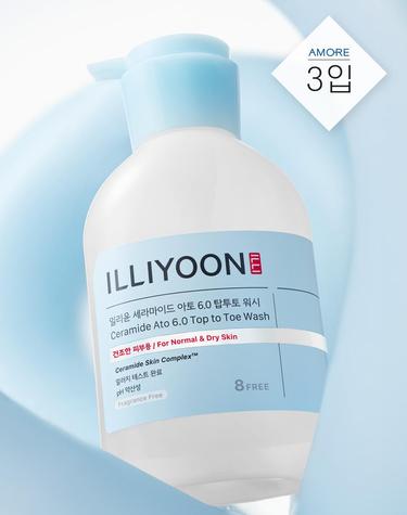 일리윤 세라마이드 아토 6.0 탑투토워시 500ml 3입