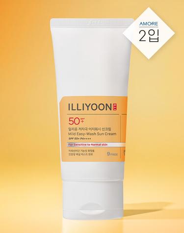 일리윤 저자극 이지워시 선크림 80ML 2입