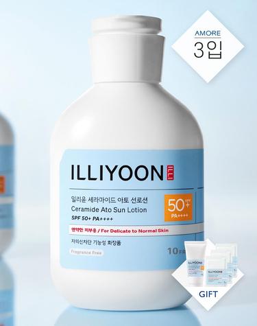 일리윤 세라마이드 아토 선로션 180ml 3입+증정