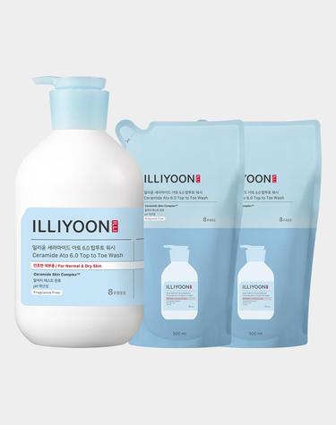 일리윤 세라마이드 아토 6.0 탑투토워시 1000ML + 500ML 리필2개