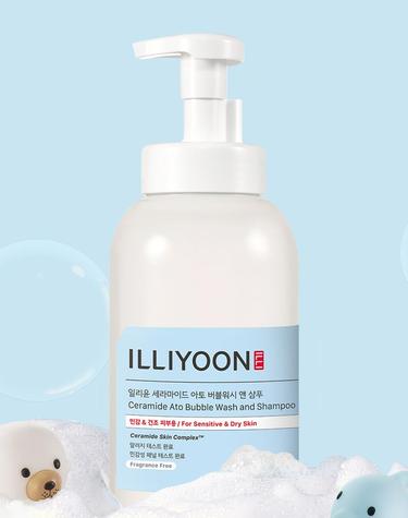 일리윤 세라마이드 아토 버블워시 앤 샴푸 900ml