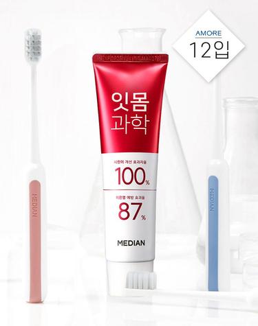 메디안 잇몸과학 치약 스트롱민트 120g 3입 4개 (총 12입)