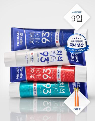 메디안 치석 치약 120g 9입 (옵션)