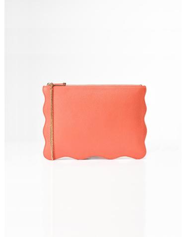 RUFFLE CLUTCH (러플 클러치) Coral
