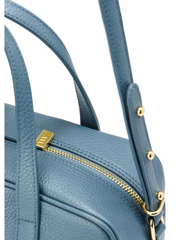 엘더블유엘 MERGE TOTE OBLO (머지 토드 오블로) Bluegrey 블루 착용컷