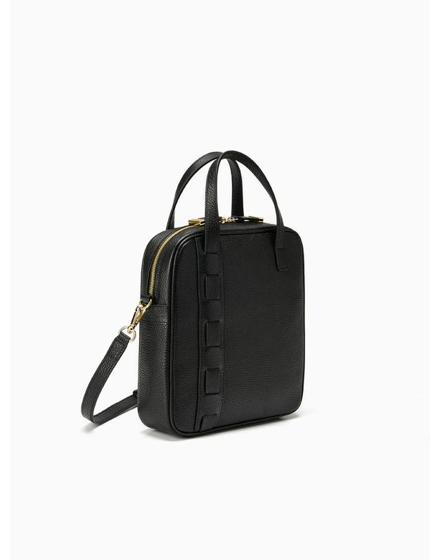 엘더블유엘 MERGE TOTE (머지 토트) Black 착용컷