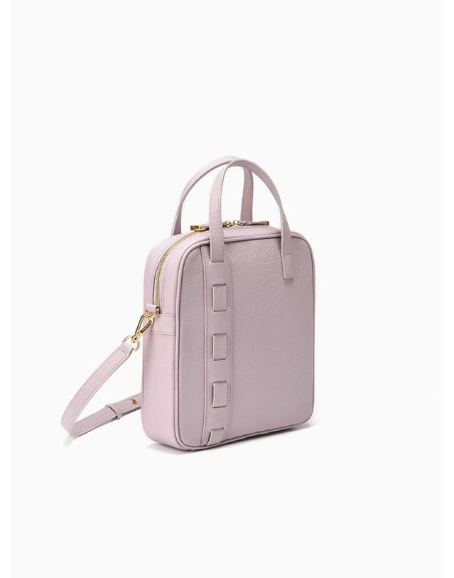 엘더블유엘 MERGE TOTE (머지 토트) Purple 착용컷