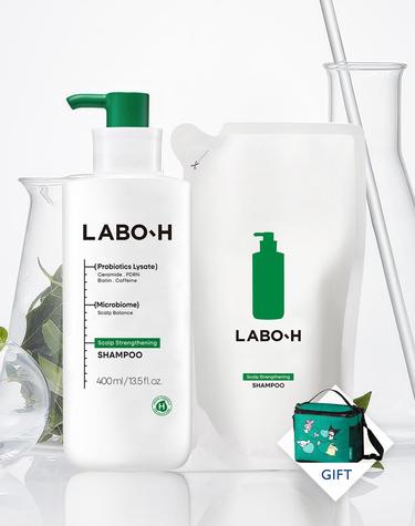 [VIP전용][산리오 보냉백 선착순증정] 두피강화클리닉 샴푸 400ml + 리필 400ml