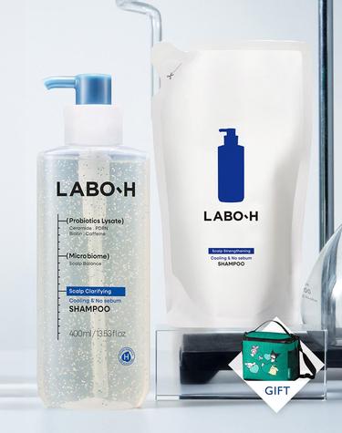 라보에이치 [VIP전용] 두피강화클리닉 쿨링&노세범 샴푸 400ml + 리필 400ml